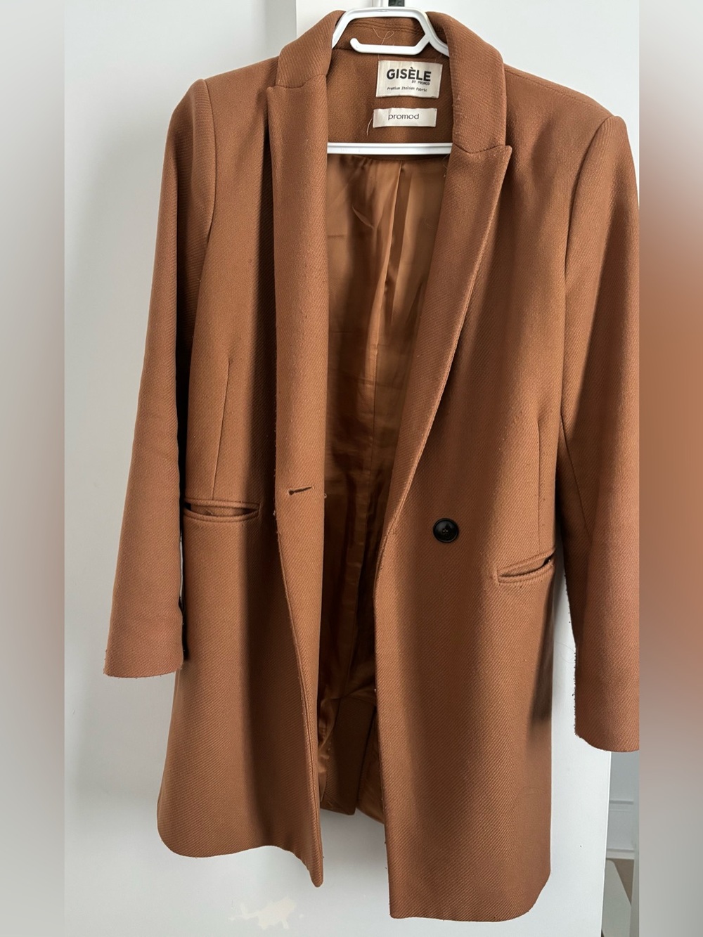 Brown Long Tailored Blazer